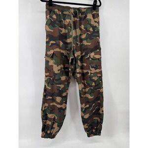 Maison Article Cargo Camo Pants Men's Size medium Ripstop Drawstring Lightweight